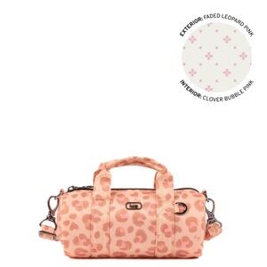 Lug Rallycar Mini Crossbody Bag NWT Faded Leopard Pink